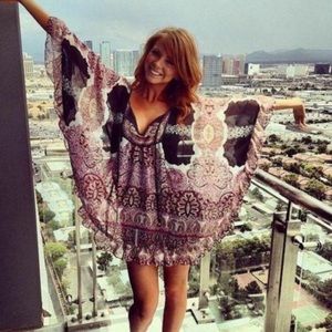Free People Marla's Dream Boho Tunic Mini Dress M